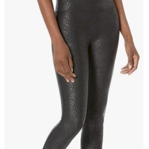 Spanx faux leather snakeskin leggings small